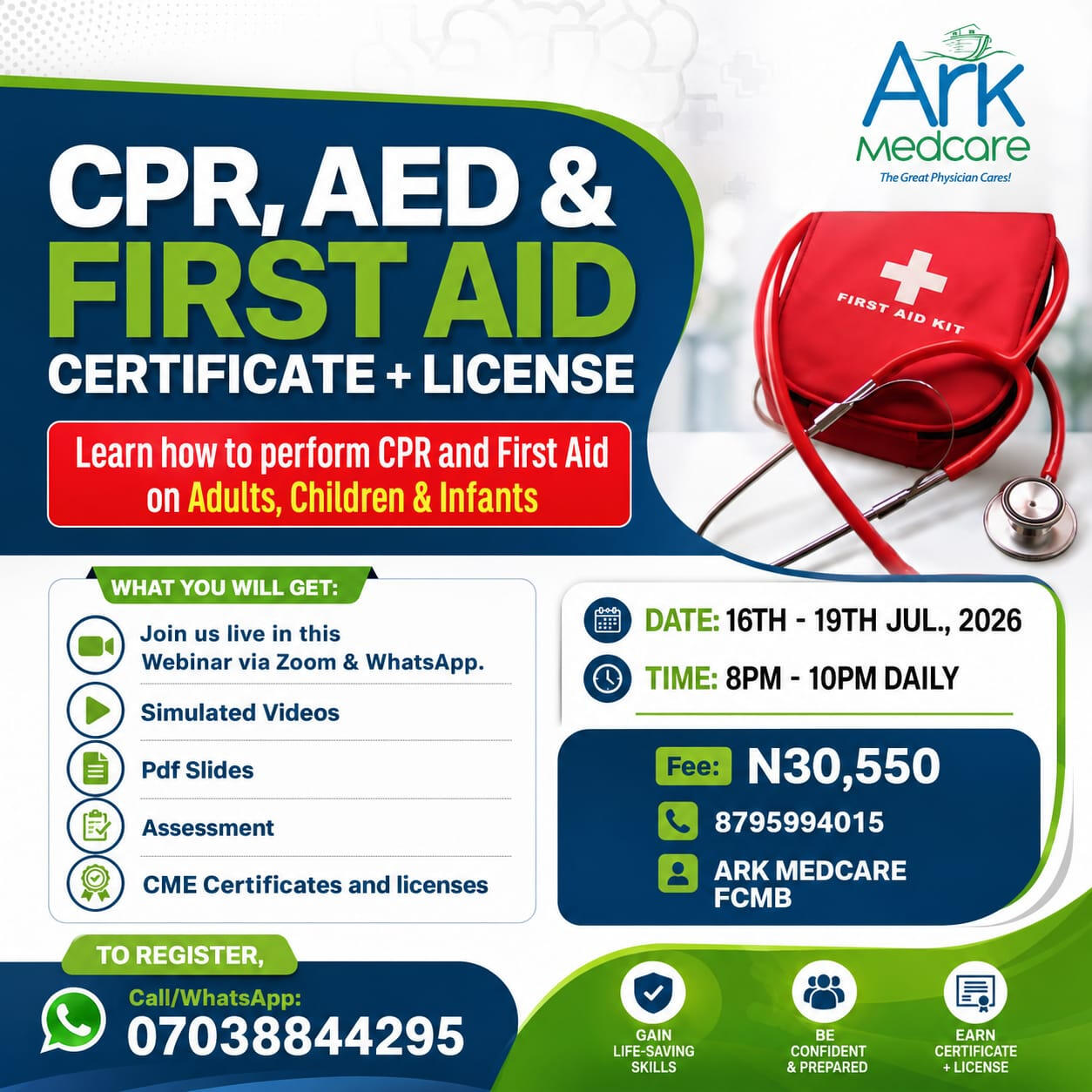 CPR AED AND FIRST AID COURSE