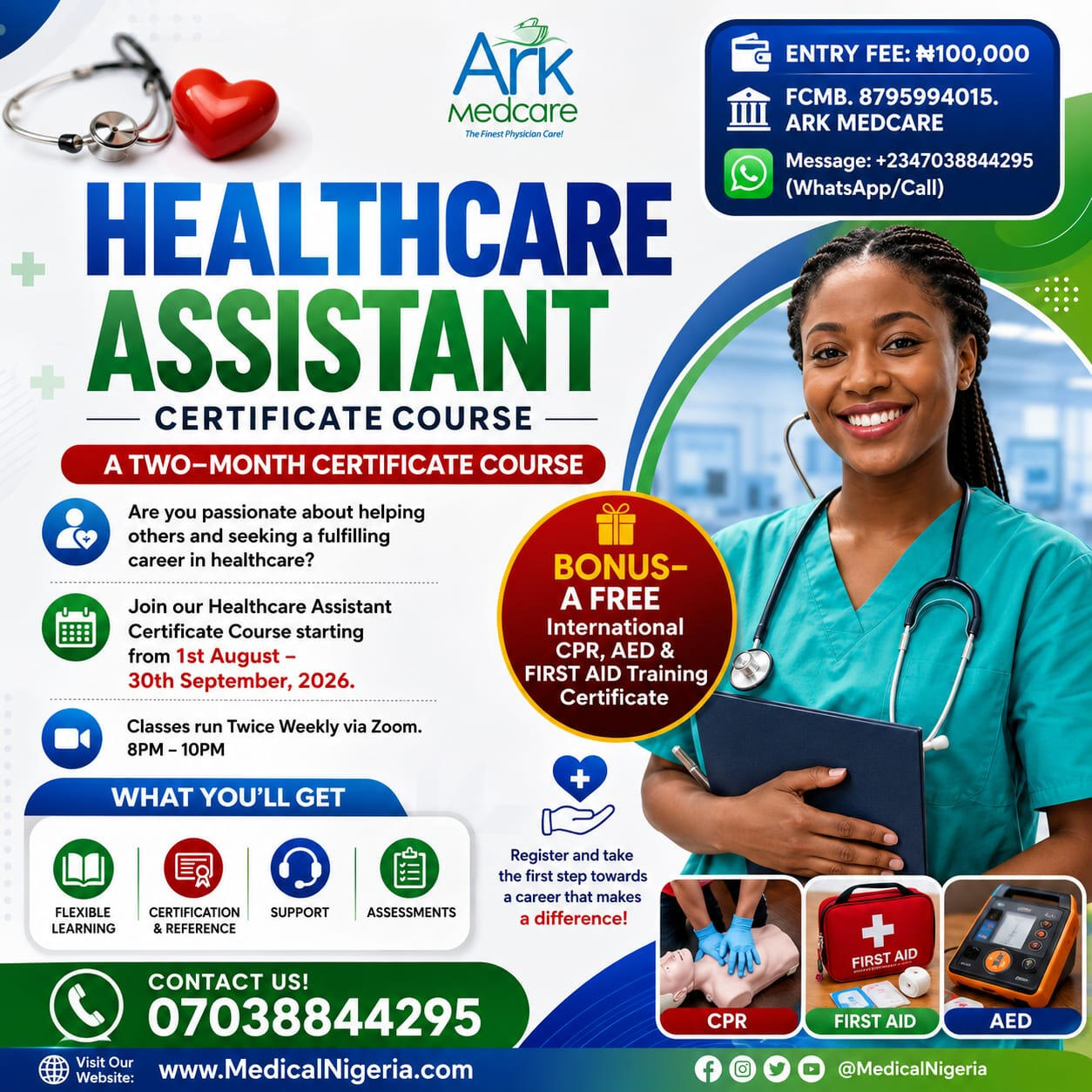 CPR AED AND FIRST AID COURSE