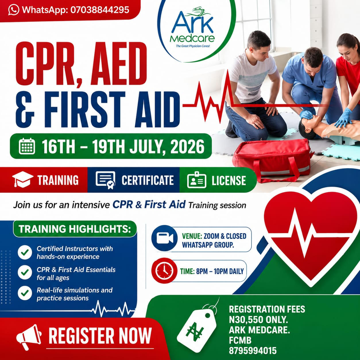 CPR AED AND FIRST AID COURSE