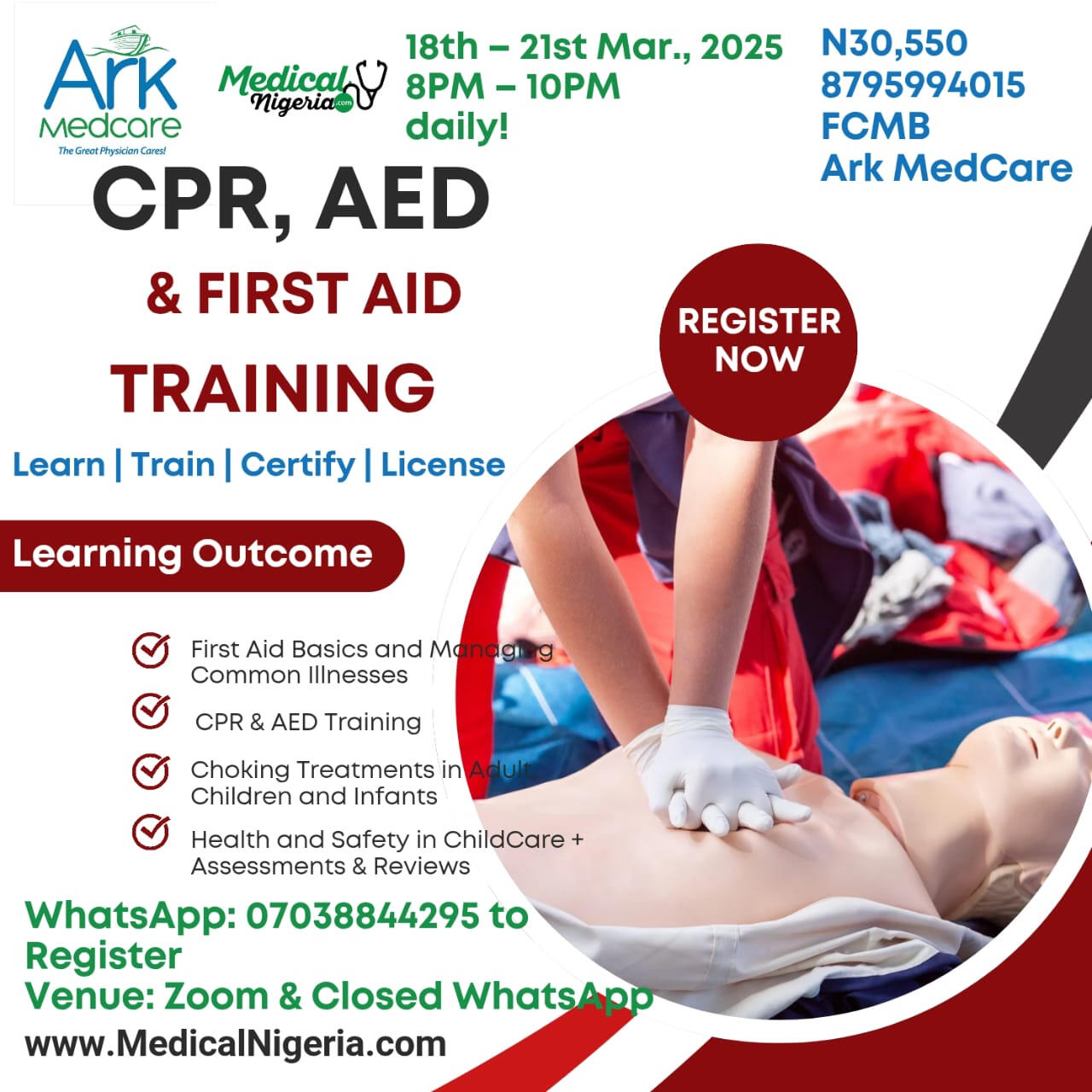 CPR AED AND FIRST AID COURSE
